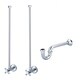 preview thumbnail 8 of 22, Embassy 30 Inch Wide Single Wash Stand, P-Trap, Counter Top with Basin, and F2-0012 Faucet included