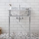preview thumbnail 4 of 22, Embassy 30 Inch Wide Single Wash Stand, P-Trap, Counter Top with Basin, and F2-0012 Faucet included