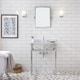 preview thumbnail 2 of 22, Embassy 30 Inch Wide Single Wash Stand, P-Trap, Counter Top with Basin, and F2-0012 Faucet included
