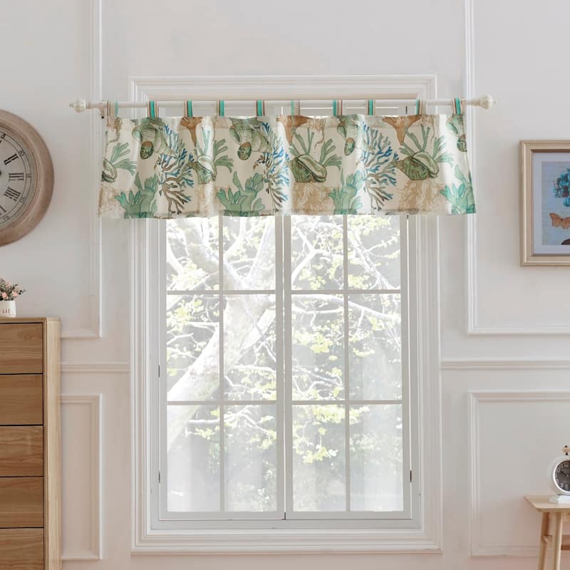 Greenland Home Fashions Atlantis Jade Window Valance