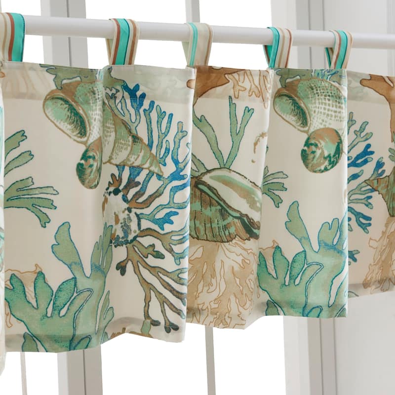 Greenland Home Fashions Atlantis Jade Window Valance