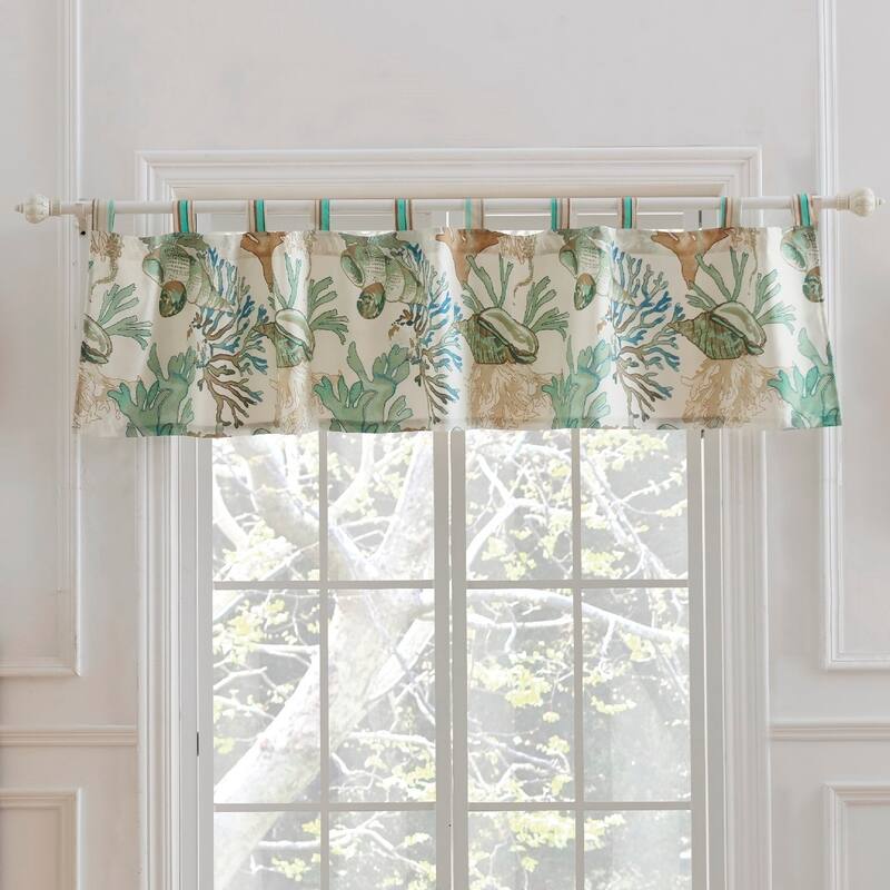 Greenland Home Fashions Atlantis Jade Window Valance