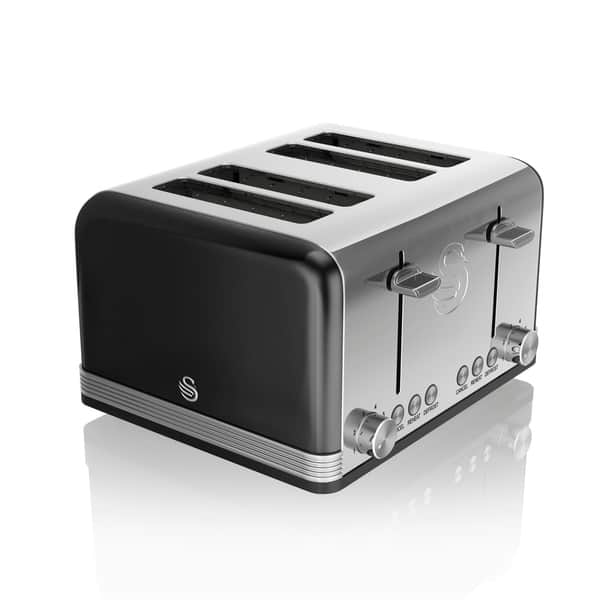 SMEG TSF02 4-Slice Toaster - Black