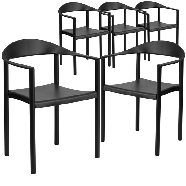 Lancaster Home Plastic Stacking Cafe Chair