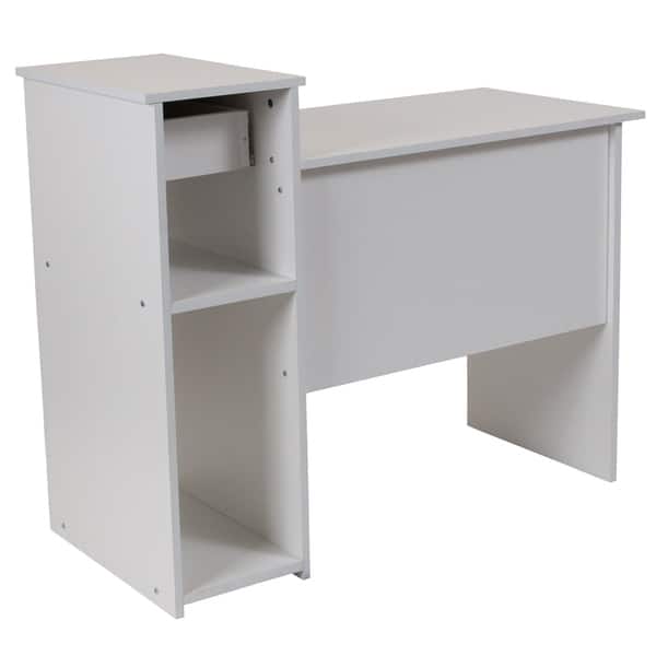 Shop Multi Tiered Computer Desk With Shelves Drawer And Sliding