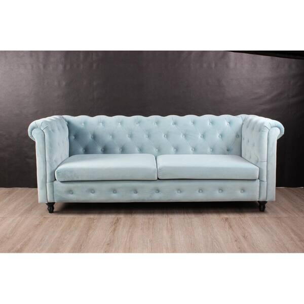 Morven Velvet Chesterfield Style Tufted Sofa Morven Velvet Chesterfield Style