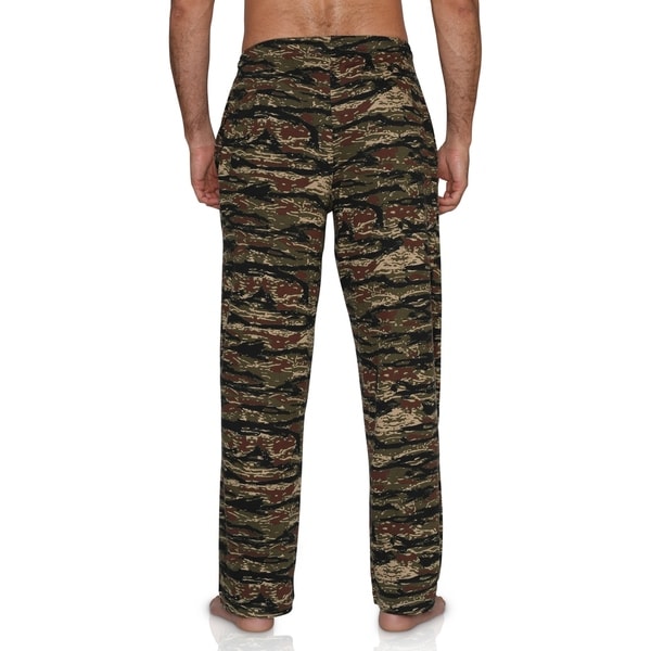 mens camo flannel lounge pants