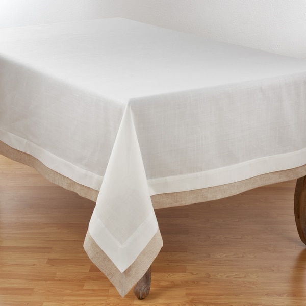 oval linen tablecloths sale