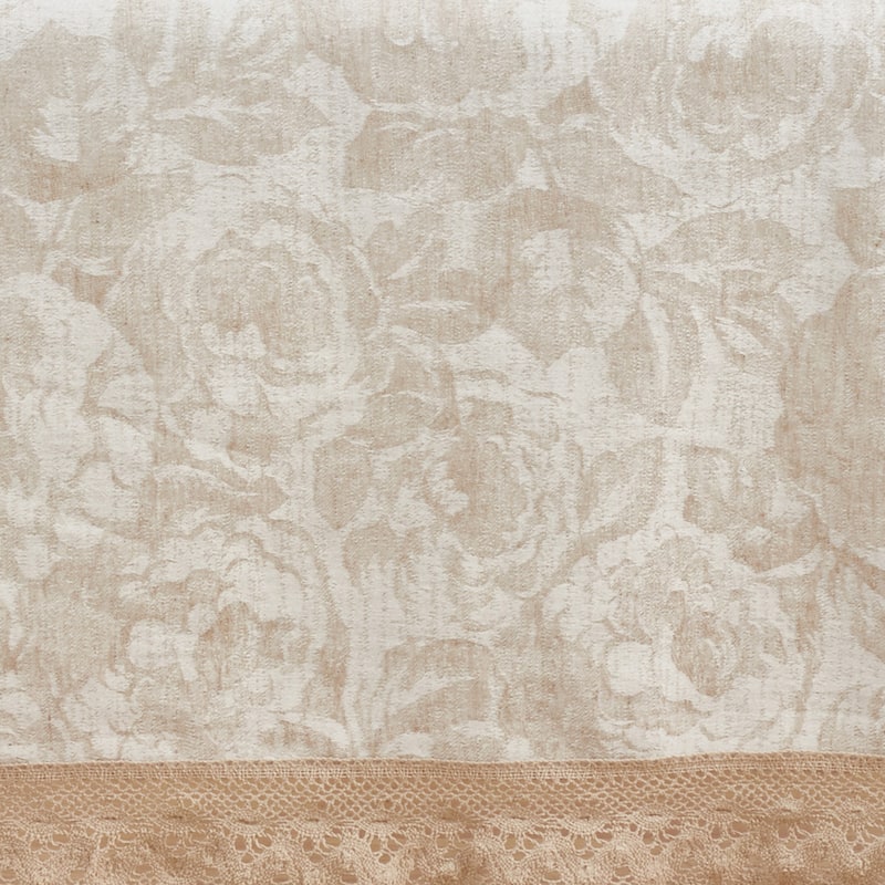 Jacquard Tablecloth With Lace Trim Design