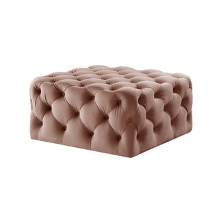 Silver Orchid Holm Square Cocktail Ottoman