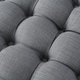 preview thumbnail 37 of 35, Silver Orchid Holm Velvet or Linen Round Tufted Ottoman
