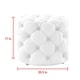 preview thumbnail 7 of 35, Silver Orchid Holm Velvet or Linen Round Tufted Ottoman