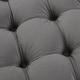 preview thumbnail 17 of 35, Silver Orchid Holm Velvet or Linen Round Tufted Ottoman