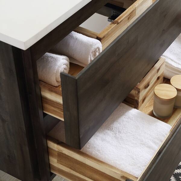 Fresca Formosa 84 Floor Standing Open Bottom Double Sink Modern Bathroom Cabinet w//Top /& Sinks