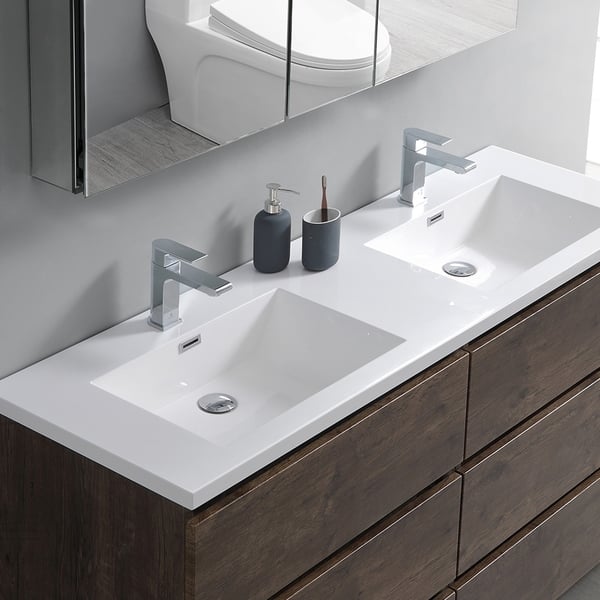 Featured image of post Freestanding Bathroom Double Vanity Bathroom vanity units and washbasins are an essential part of creating a perfect bathroom providing a place to get ready for a busy day ahead