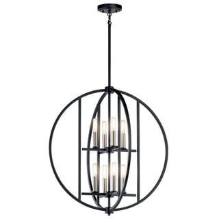 Kichler Samural Black Chandelier (8 Lights) - Chandeliers For Bedrooms by Overstock.com
