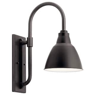 Kichler Pellinord 1-light Black Outdoor Wall Sconce