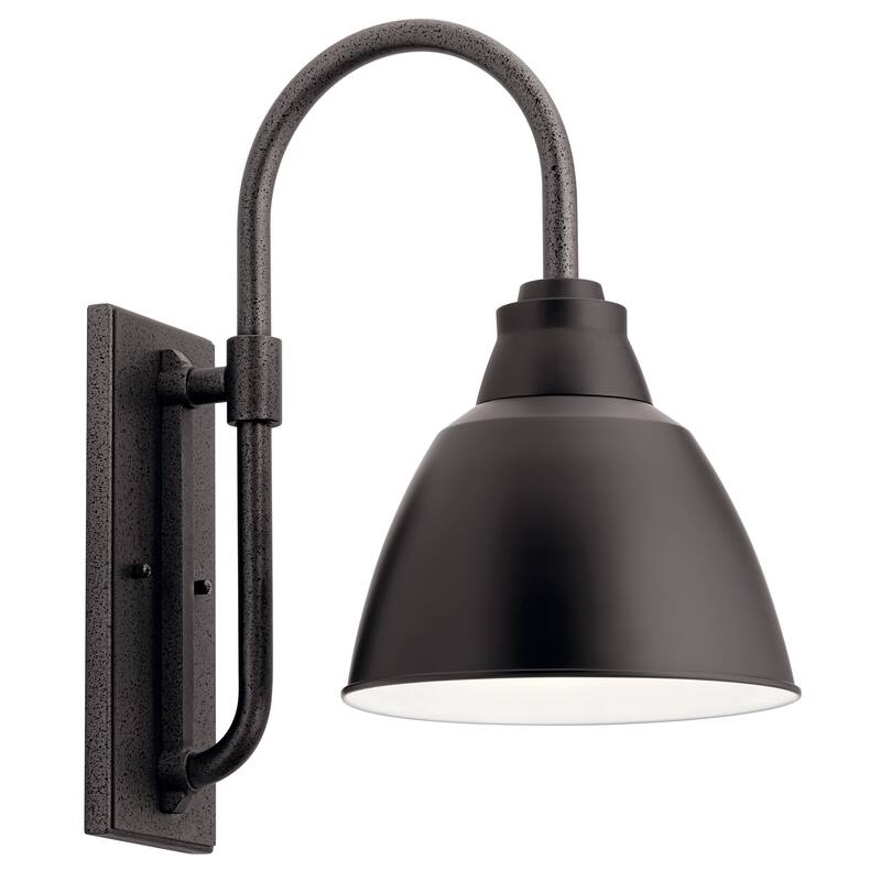 Kichler Pellinord 1-light Black Outdoor Wall Sconce - 10.25"