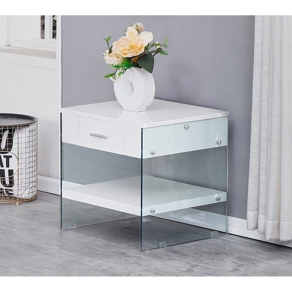 Best Quality Furniture Modern Lacquer End Table - On Sale - Overstock