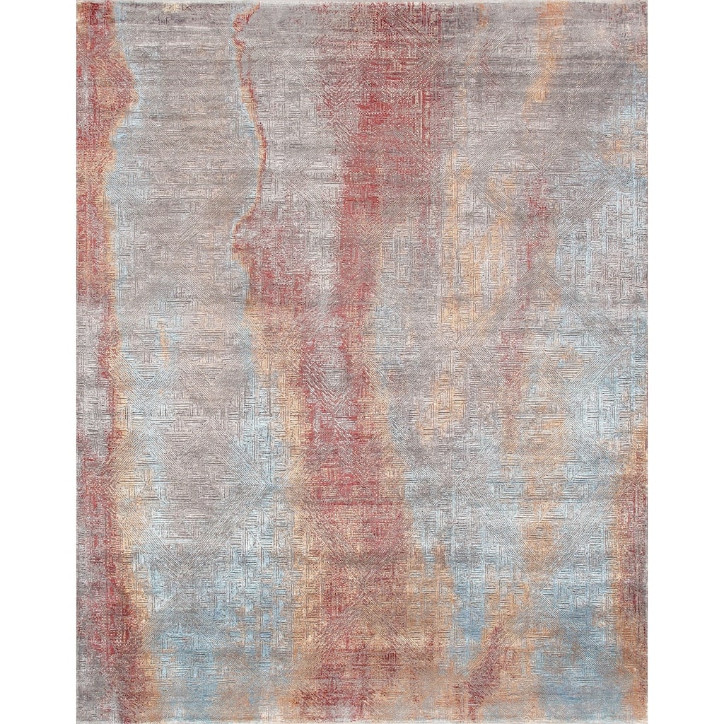 Pasargad Home Cosmo Silk/Wool Hand-Knotted Area Rug