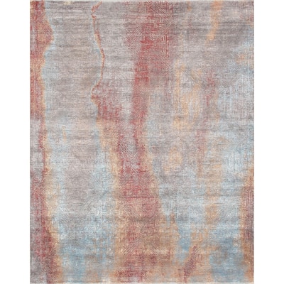 Pasargad Home Cosmo Silk/Wool Hand-Knotted Area Rug