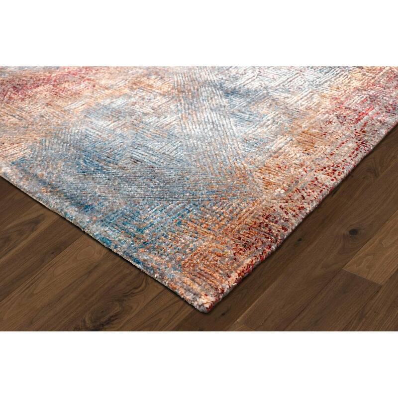 Pasargad Home Cosmo Silk/Wool Hand-Knotted Area Rug