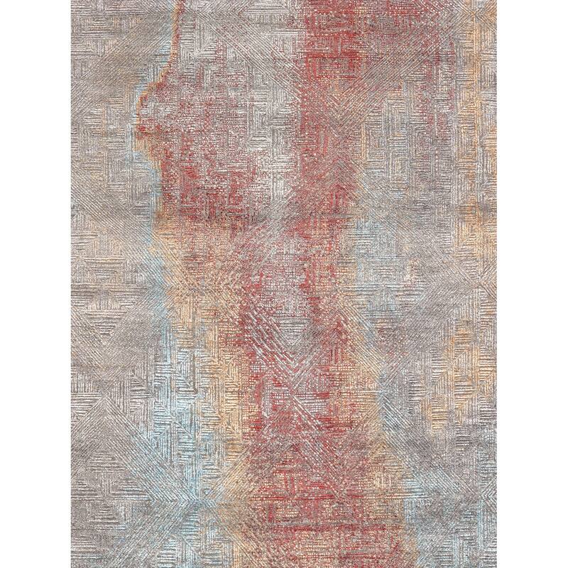 Pasargad Home Cosmo Silk/Wool Hand-Knotted Area Rug