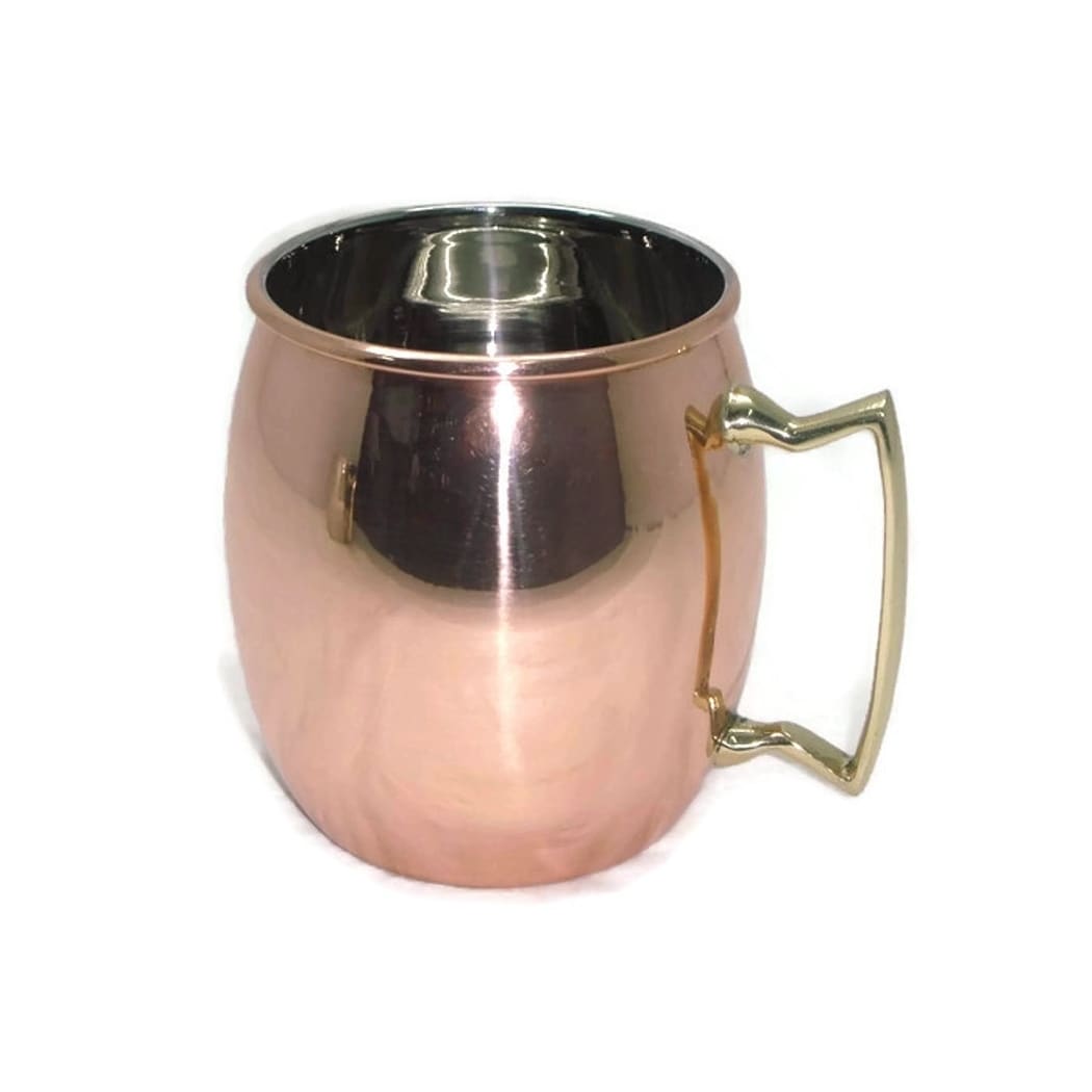 Moscow Mule Copper Mug - Copper Plated Double Wall Hammered