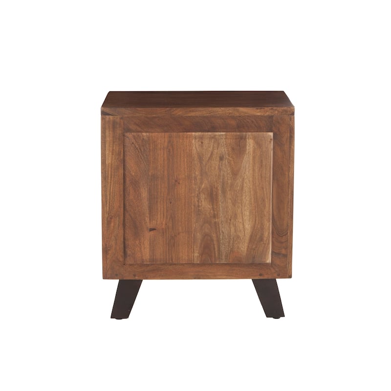 Nottingham 23-Inch Acacia Wood Night Chest in Walnut Finish