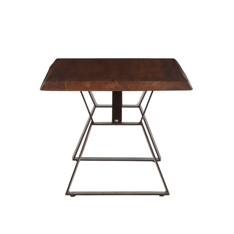 Nottingham 23-Inch Acacia Wood Side Table in Walnut Finish