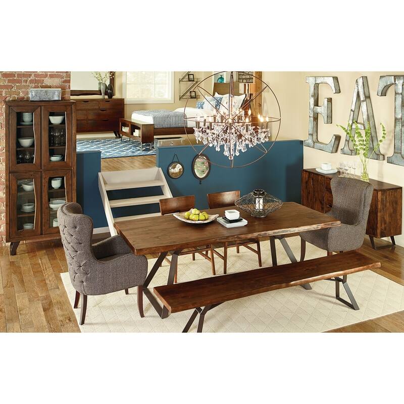 Nottingham 68-Inch Acacia Wood Sideboard in Walnut Finish