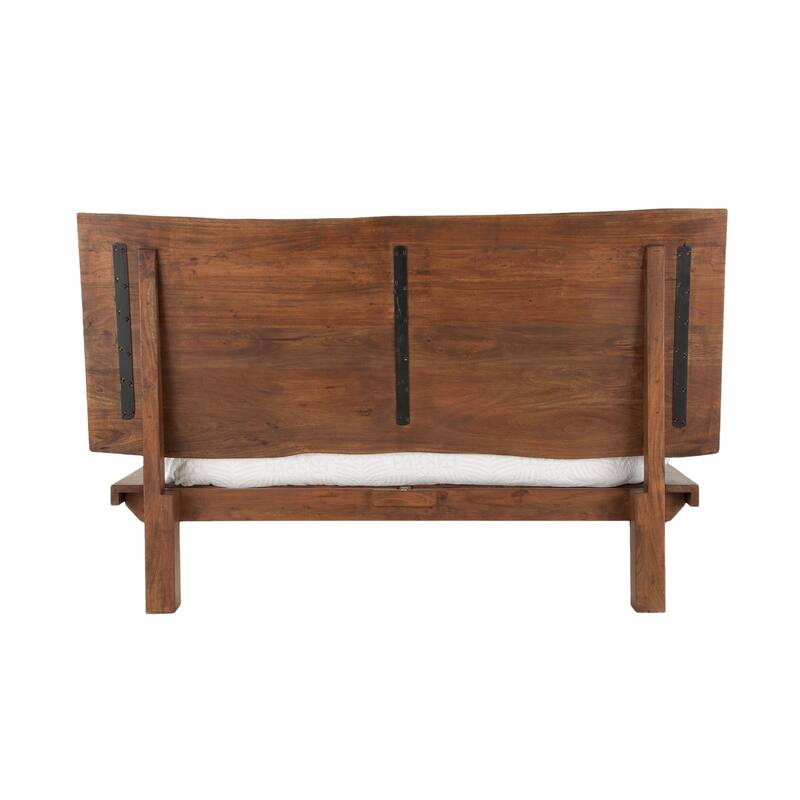 Nottingham Acacia Wood King Bed in Walnut Finish