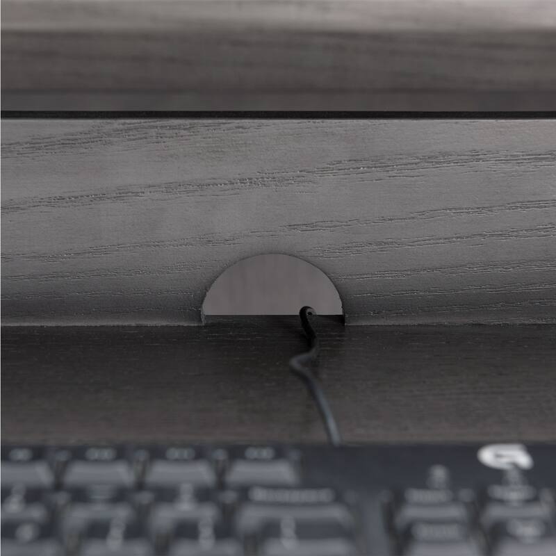 Grey Corner 1 Drawer Metal Computer/Writing Desk