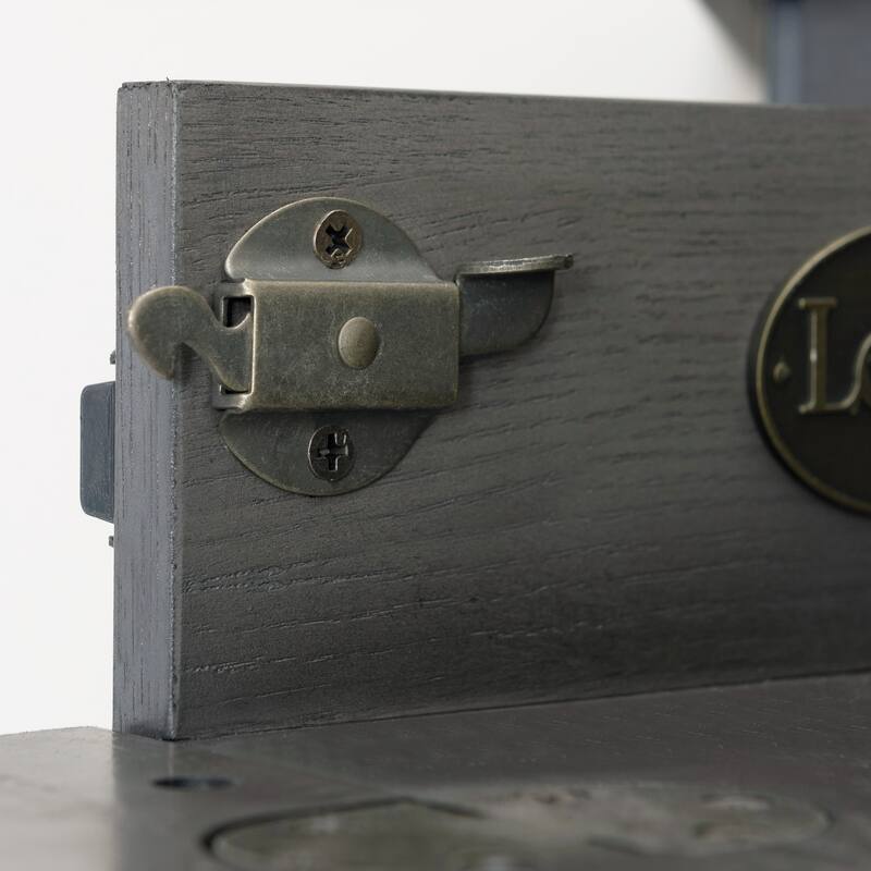 Grey Corner 1 Drawer Metal Computer/Writing Desk