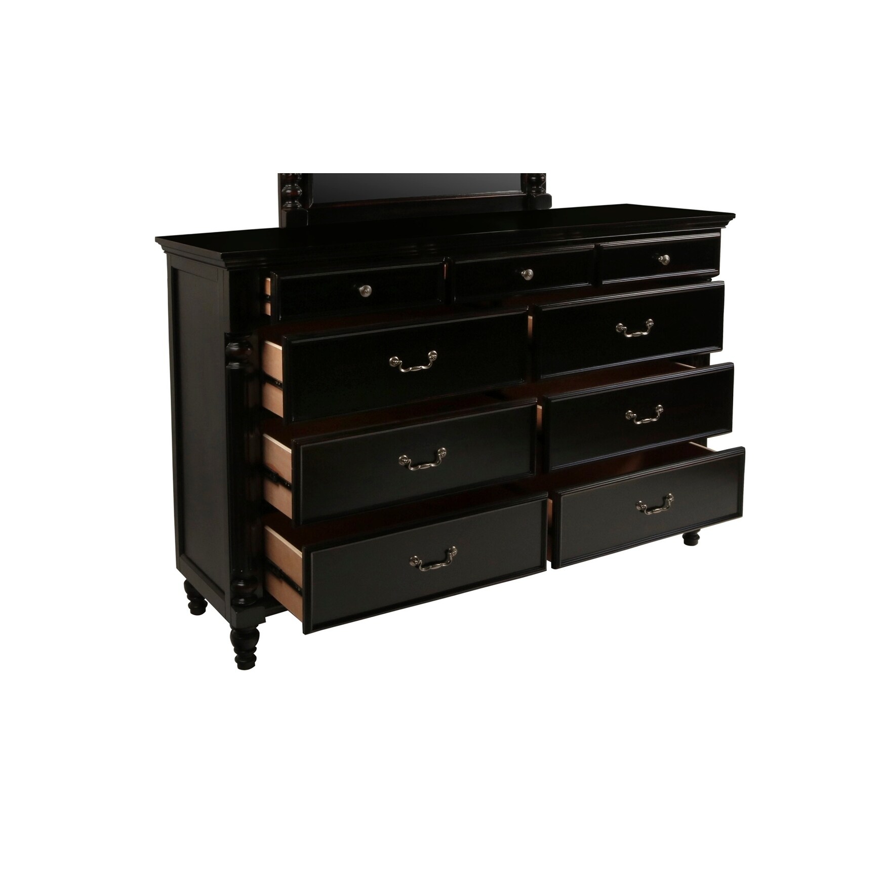 Shop Copper Grove Asnieres Rubbed Black 9 Drawer Dresser Free