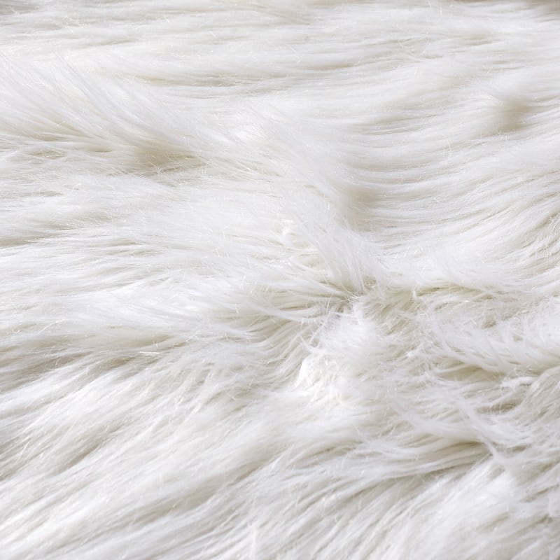 Serenta Shaggy Silky FauxFur Area Rug Carpet Floor Mat -3' x 5' - 3' x 5'