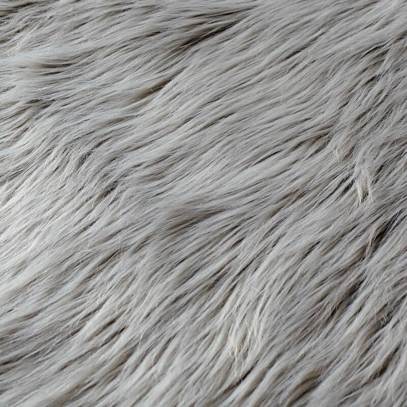 Serenta Shaggy Silky FauxFur Area Rug Carpet Floor Mat -3' x 5' - 3' x 5'