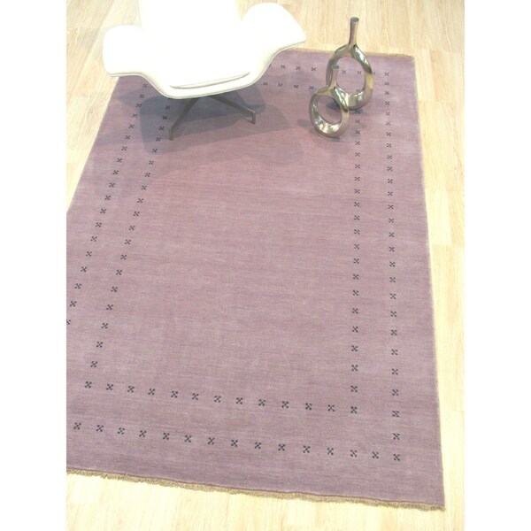 Purple Transitional Lori Baft Rug - 6' x 9'