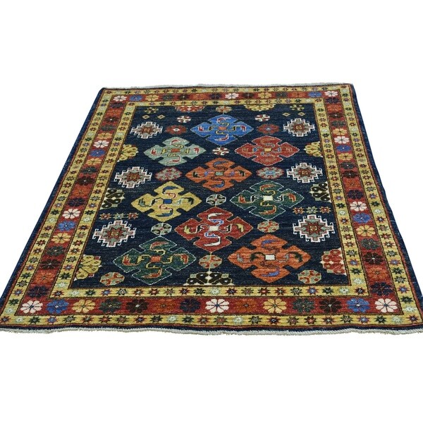 Shahbanu Rugs Afghan Ersari With Caucasian Design Pure