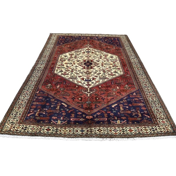 Shahbanu Rugs Pure Wool Hand-Knotted New Persian Malayer Oriental Rug (4'5" x 6'5") - 4'5" x 6'5"