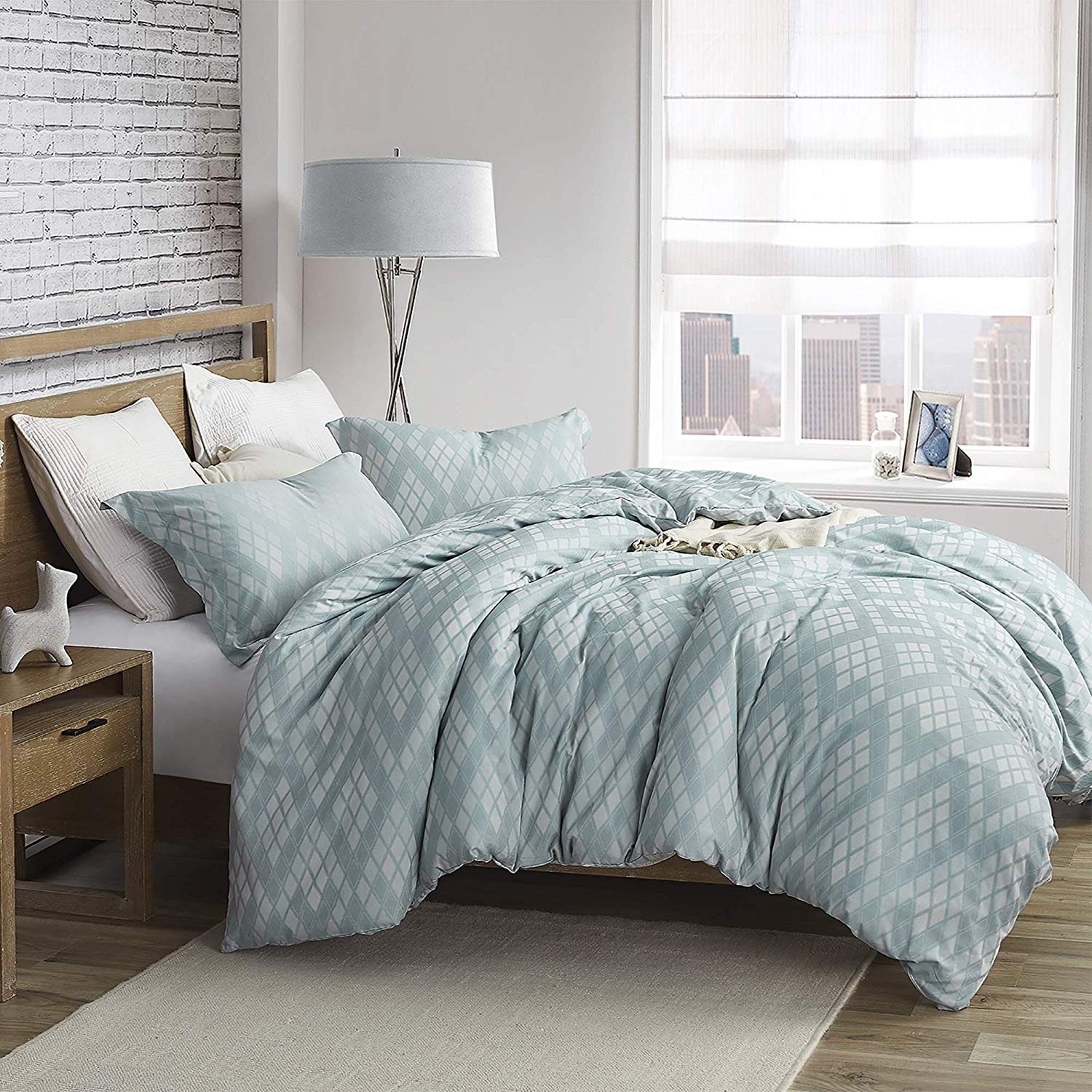 Shop Argyle Moda Oversized Duvet Cover 100 Cotton Bedding