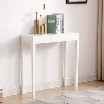 Modern Amy Console Table, Sofa Table, White