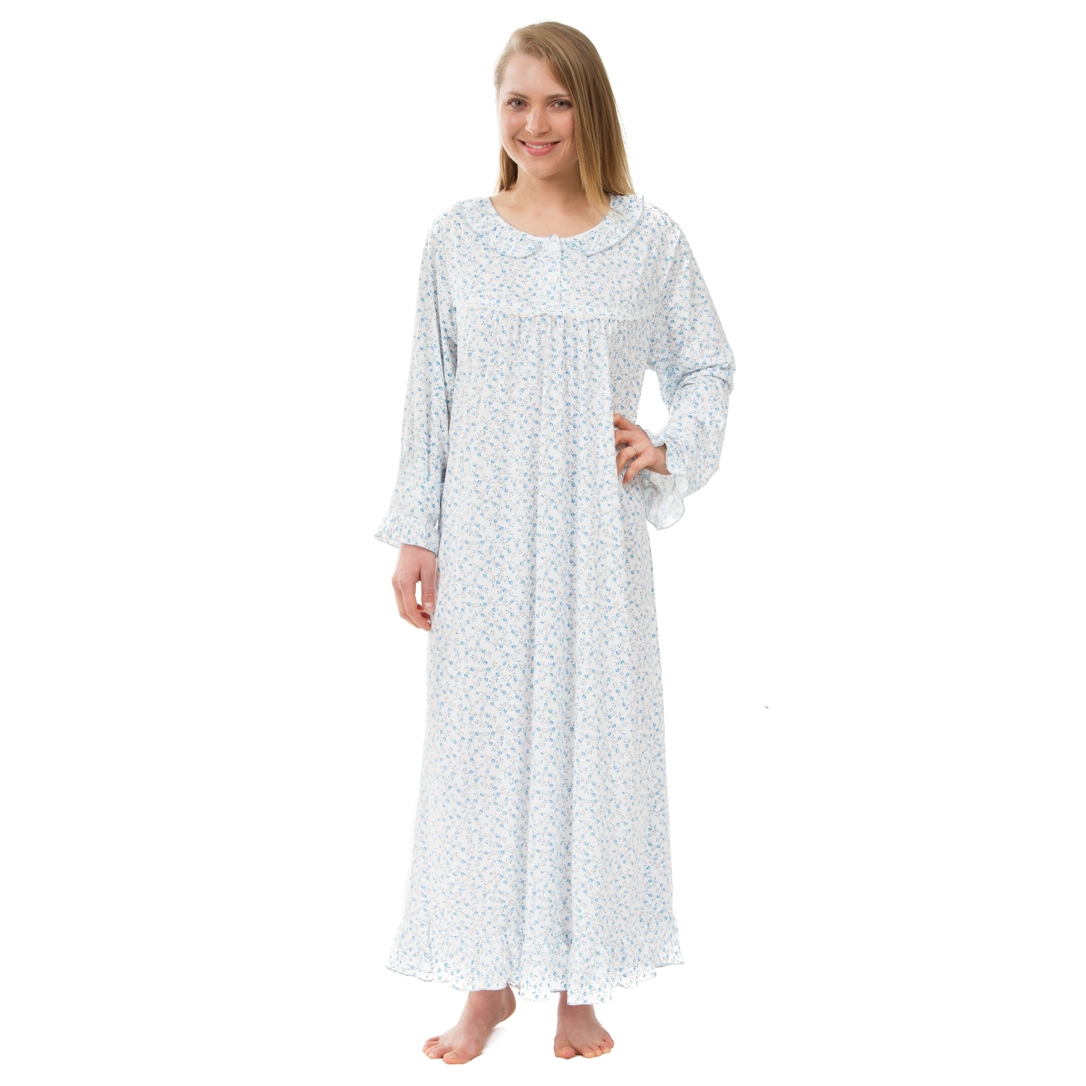 Long Sleeve Floor Length Nightgown