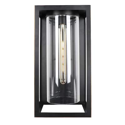 1 Light Outdoor Wall Lantern in Imperial Black