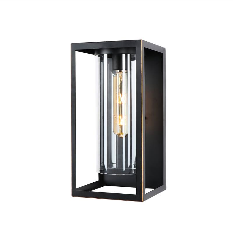 1 Light Outdoor Wall Lantern in Imperial Black