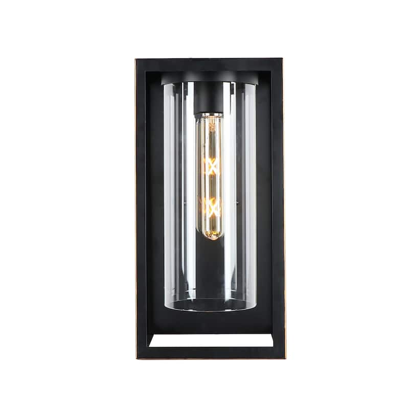 1 Light Outdoor Wall Lantern in Imperial Black