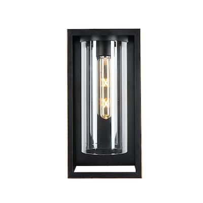 1 Light Outdoor Wall Lantern in Imperial Black