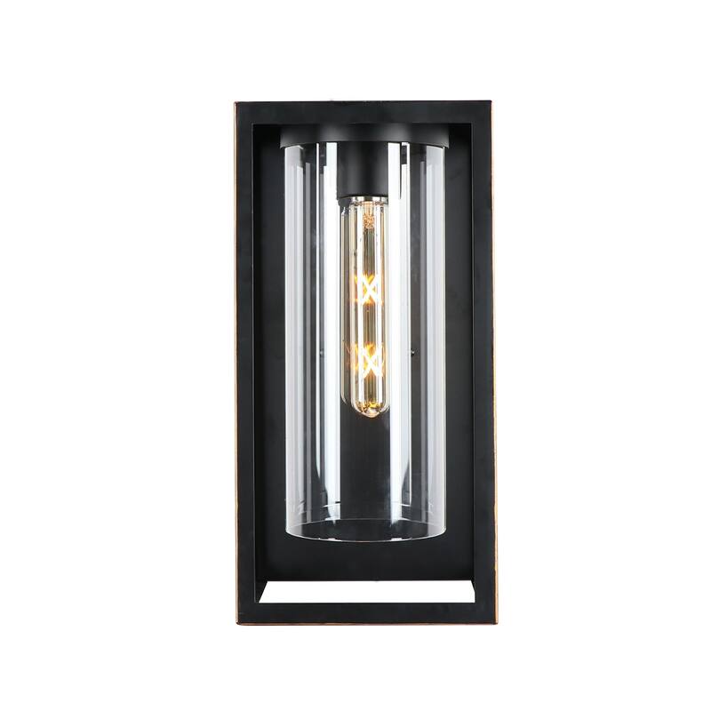 1 Light Outdoor Wall Lantern in Imperial Black