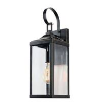 1 Light Outdoor Wall Lantern in Imperial Black