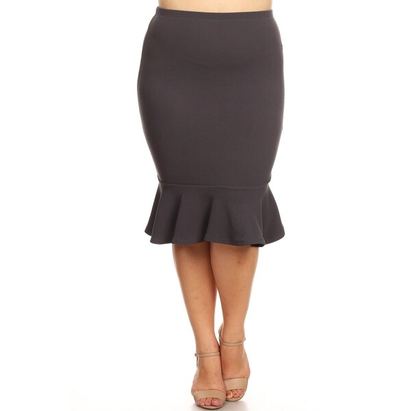 plus size work skirts